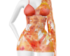 orange mini dress