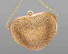 k golden heart purse