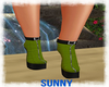 *SW*Green Black Boots