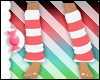 *CS* red striped socks