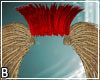 Gold Red Feathers