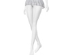 ❀White Mini Skirt