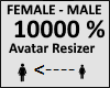 Avatar scaler 10000%