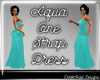 Aqua one strap dress