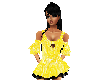 Black+Yellow Mini Dress