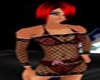 sexxi red fishnet outfit