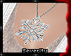 *S Snowflake Necklace