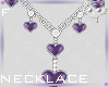 Necklace Purple F9b Ⓚ