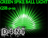 Green Spike Ball Light
