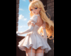 Cute girl cutout