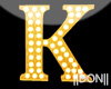 K Yellow Letter Lamps
