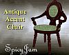 Antq Accent Chair LtGrn