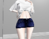 [Lu]Mini jean skirt-BL