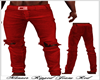 Male Ripped Jeans Red