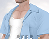 Z| Open Shirt. Blue