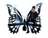 Blue butterfly Bench