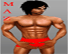 Muscles + red Underwear