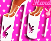 Playboy White Heels