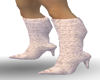 Pink Lace KneeHigh Boots