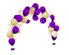 Purple/Gold Balloon Arch