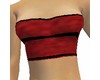 deep red tube top