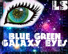 Blue Green Galaxy Eyes