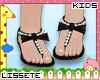 kids black sandals