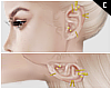 ¢ Gold pierced ears