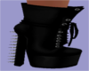 Liae Spiked Boots Blk