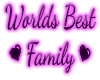 Worlds Best Family Pink