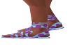 purple dots sandals