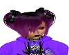 purple wiccan pigtails