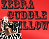 {MzB}Zebra Cuddle Pillow