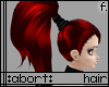 :a: Red PVC Pony Hair