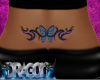 purp butterfly tattoo
