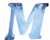 ICE BLUE letter M