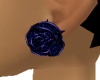 *RD* Blue Rose Earrings