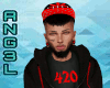 420 JACKET BLACK/RED