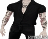 Open Black Shirt +Tatts