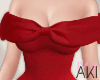 Aki Bow Dress Red