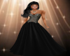 CF Black Glitter Gown