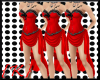 {K}Red/BLk Corset Dress