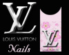 LV Nails Pink