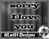 [KH] Sorry I Love You