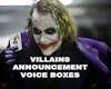 VILLIAN ANNOUNCEMENT