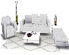 Eve White sofa chair set