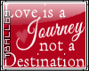 Love is  journey sticker