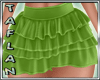 T* Ruffled Skirt Green