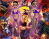 Purple Fire Bikini