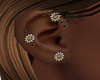 DiamondGoldOnyx,Earrings